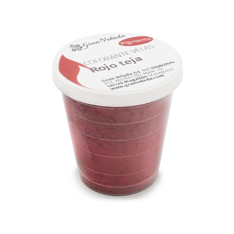 Corante para velas, Pigmento Vermelho Telha Corante para velas, Pigmento Vermelho Telha