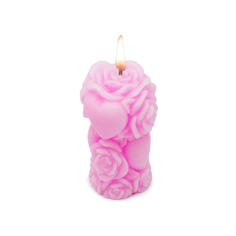 Forma para velas talhadas corações e flores Forma para velas talhadas corações e flores