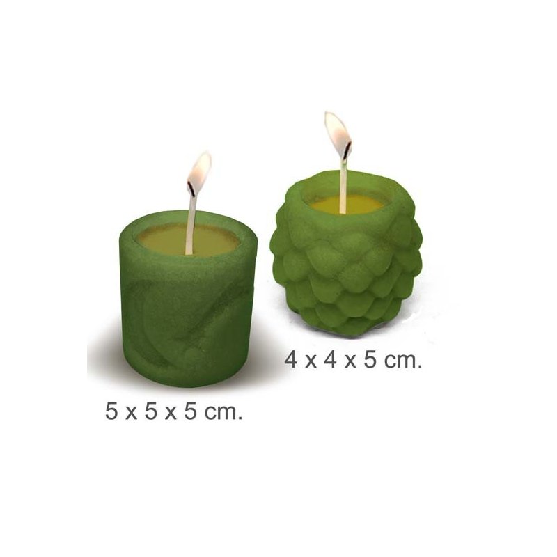 Molde para hacer velas "2 velas navideñas" Molde para hacer velas "2 velas navideñas"