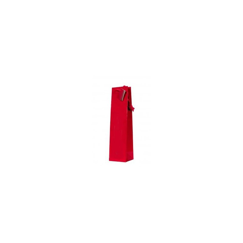 Bolsa roja para botella 3/4 sin ventana Bolsa roja para botella 3/4 sin ventana