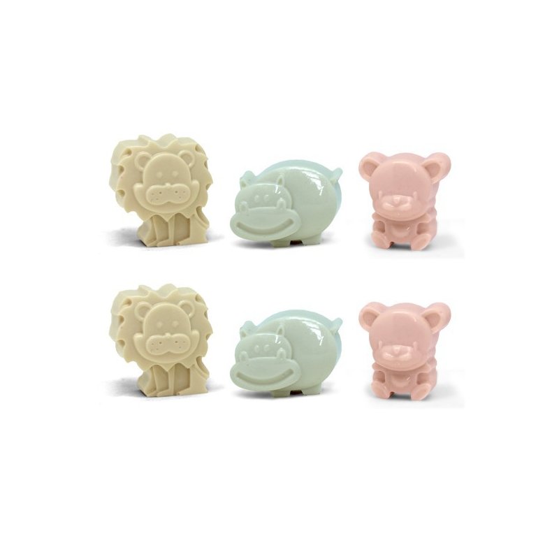 Molde para hacer jabon 6 animalitos Molde para hacer jabon 6 animalitos