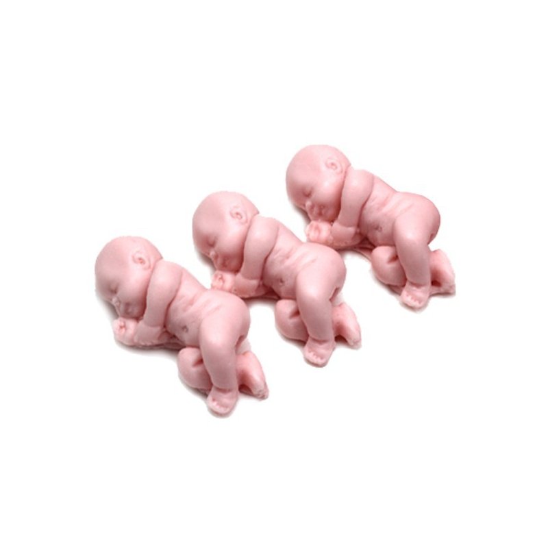 Molde sabonetinhos, 3 recém-nascidos Molde sabonetinhos, 3 recém-nascidos