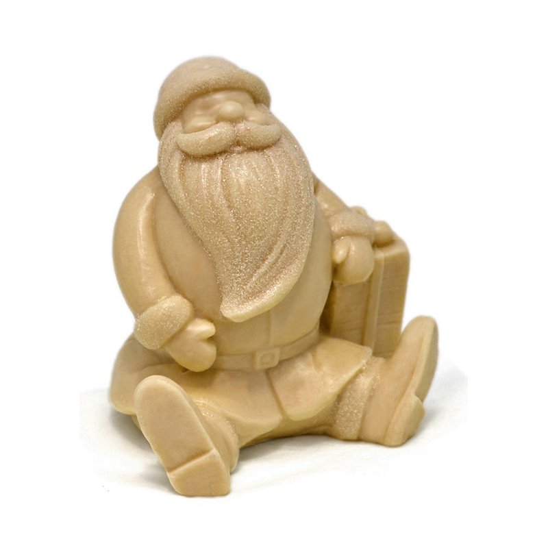 Molde para hacer jabon Papa Noel sentado Molde para hacer jabon Papa Noel sentado