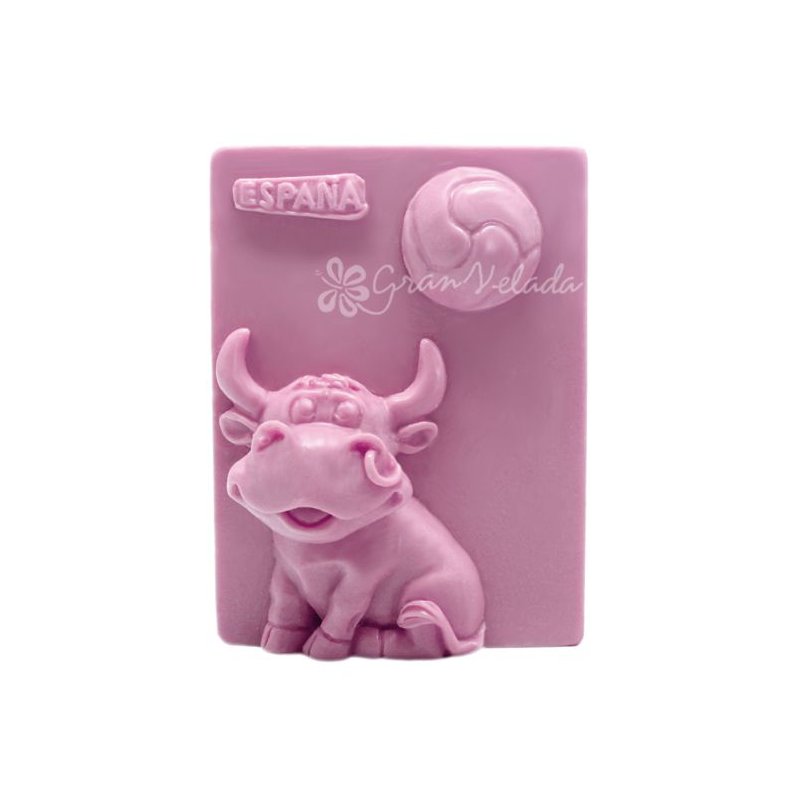 Molde para souvenirs, Touro futeboleiro Molde para souvenirs, Touro futeboleiro