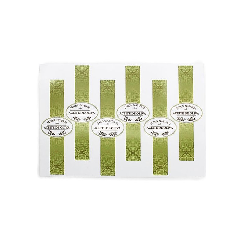 Pegatinas para jabon casero de Aceite de Oliva.
