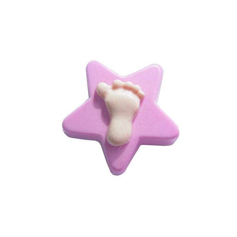 Molde silicona Estrella con Pie Molde silicona Estrella con Pie