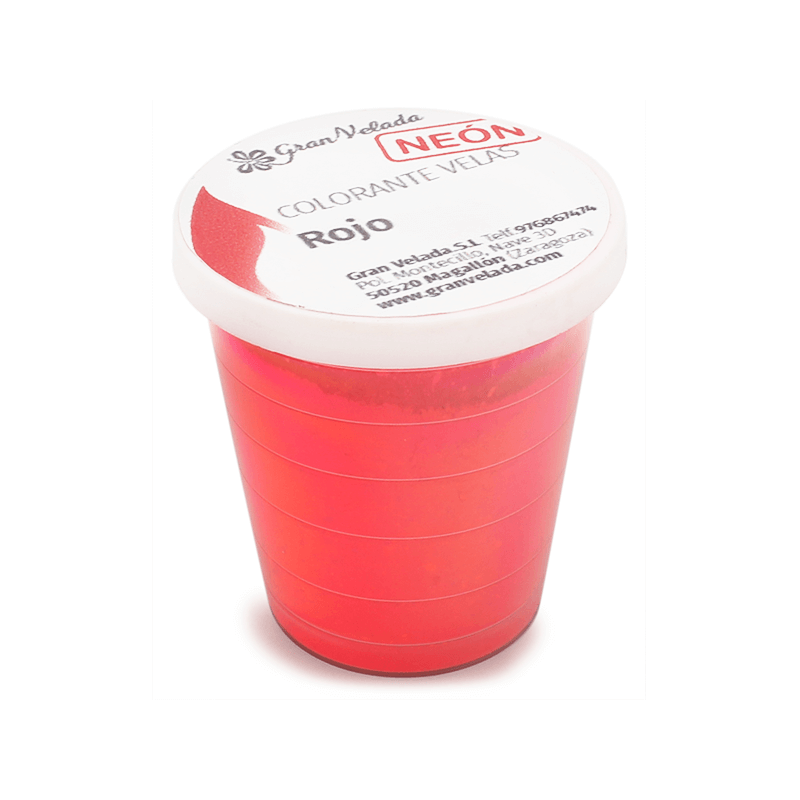 Colorante velas rojo neon pigmento Colorante velas rojo neon pigmento