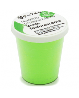 Colorante verde fosforescente para velas