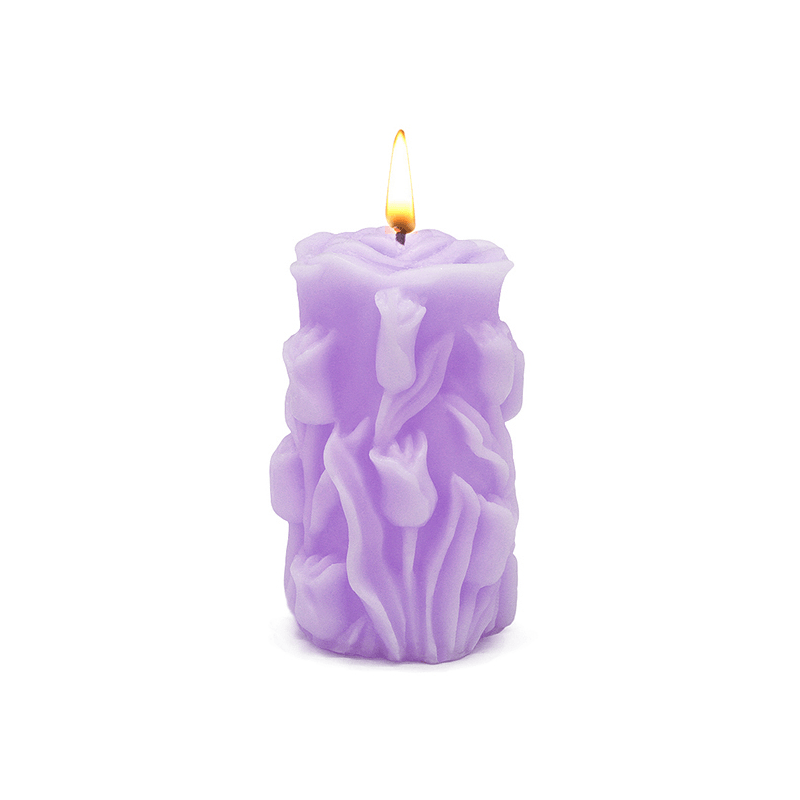 Molde para velas flores talhadas Molde para velas flores talhadas