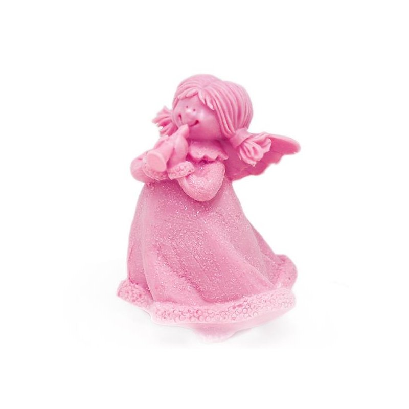 Molde anjo flautista para sabonetes Molde anjo flautista para sabonetes