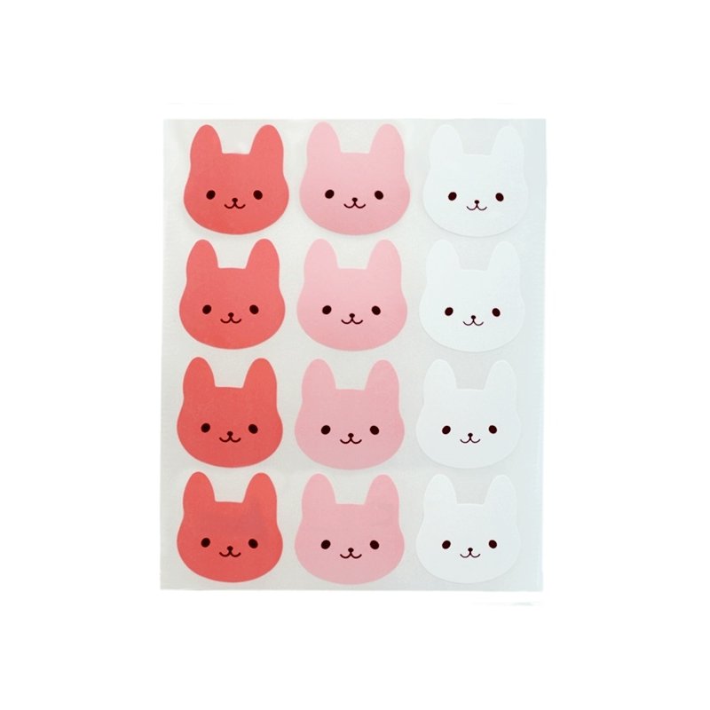 Pegatinas infantiles caras de conejito Pegatinas infantiles caras de conejito