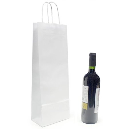 Bolsa blanca para vino