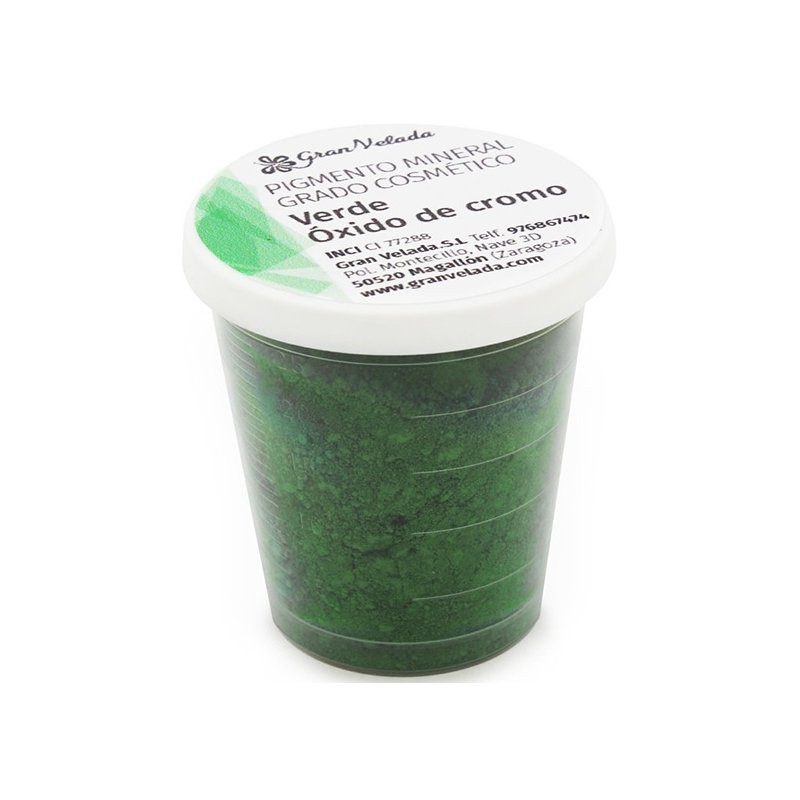 Pigmento Mineral Verde, Óxido de Cromo Cosmético.