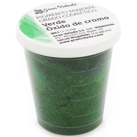 Pigmento Mineral Verde, Óxido de Cromo Cosmético.