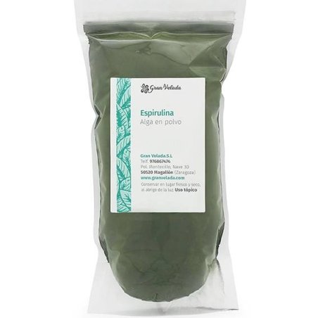 Espirulina alga em pó para cosmética