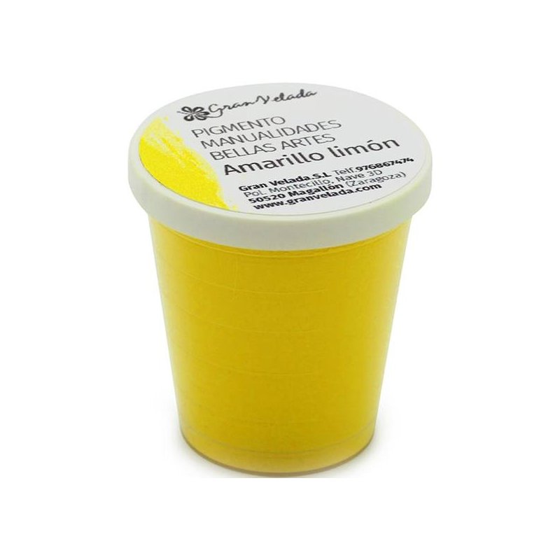 Pigmento para manualidades color amarillo limón Pigmento para manualidades color amarillo limón