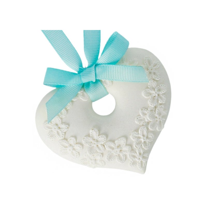 Molde ceramica perfumada corazon para colgar Molde ceramica perfumada corazon para colgar