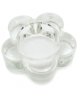 Portavelas Cristal Flor