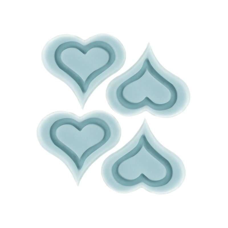 Molde 4 corazones passion Molde 4 corazones passion