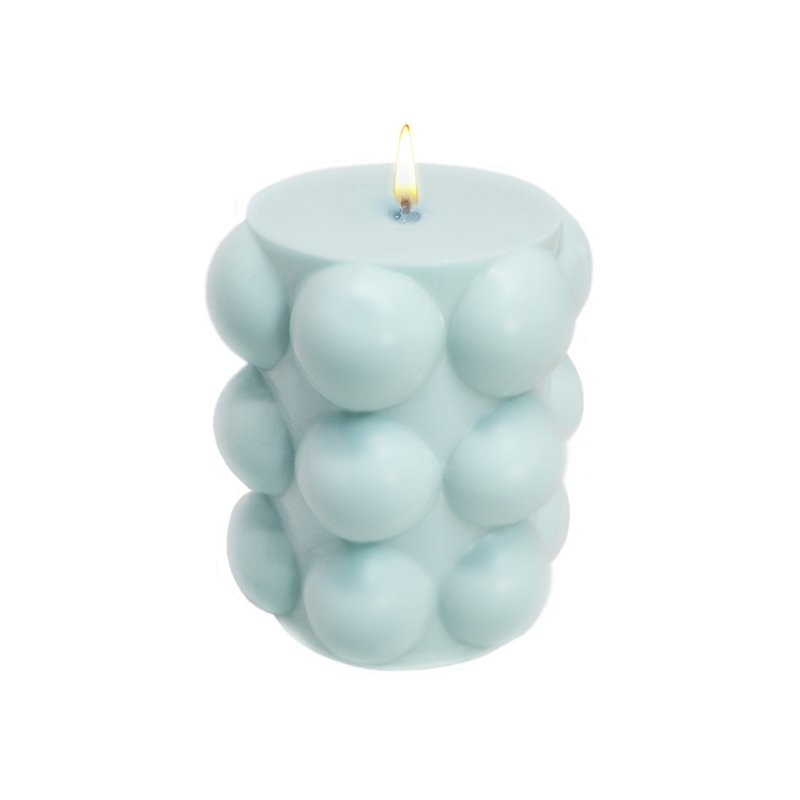 Molde de cirio con bolitas Molde de cirio con bolitas