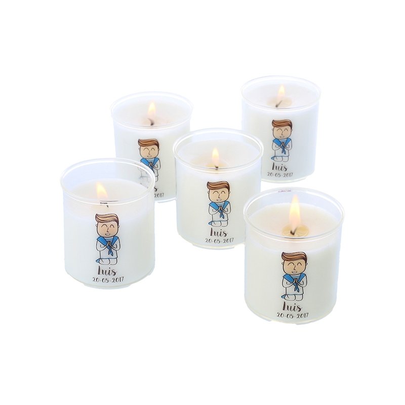 Velas personalizadas comunhao menino Velas personalizadas comunhao menino
