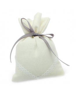 Saquito de lino natural 