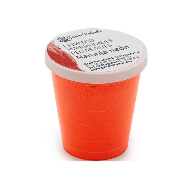 Pigmento naranja neon para manualidades Pigmento naranja neon para manualidades