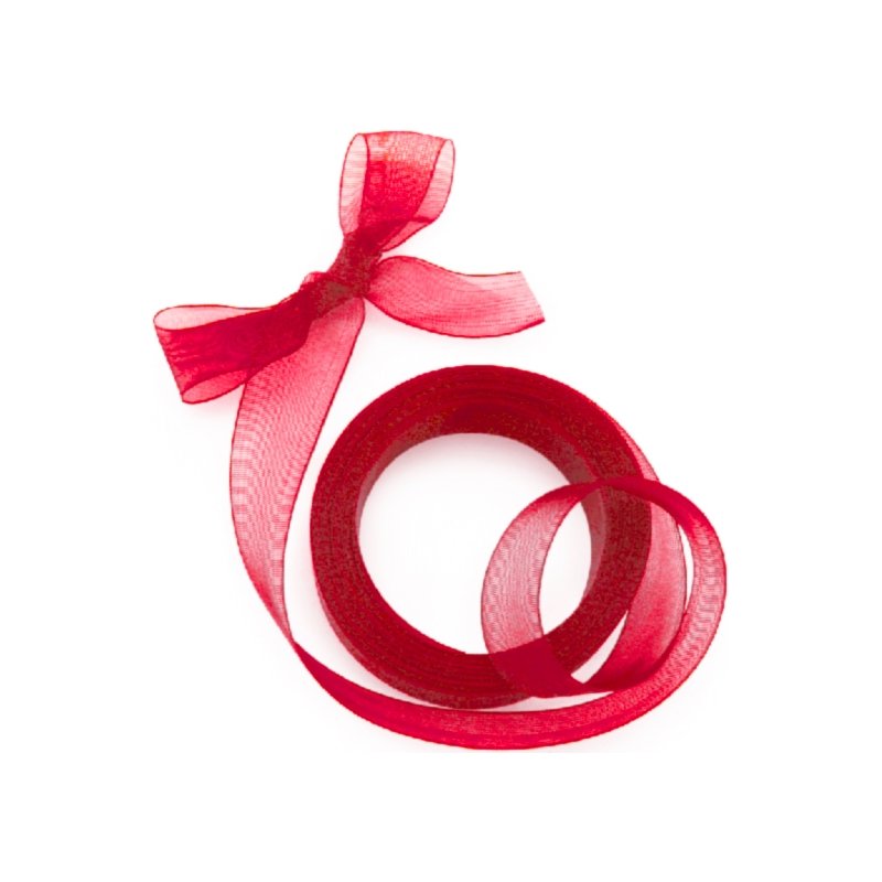 Cinta de organza roja Cinta de organza roja