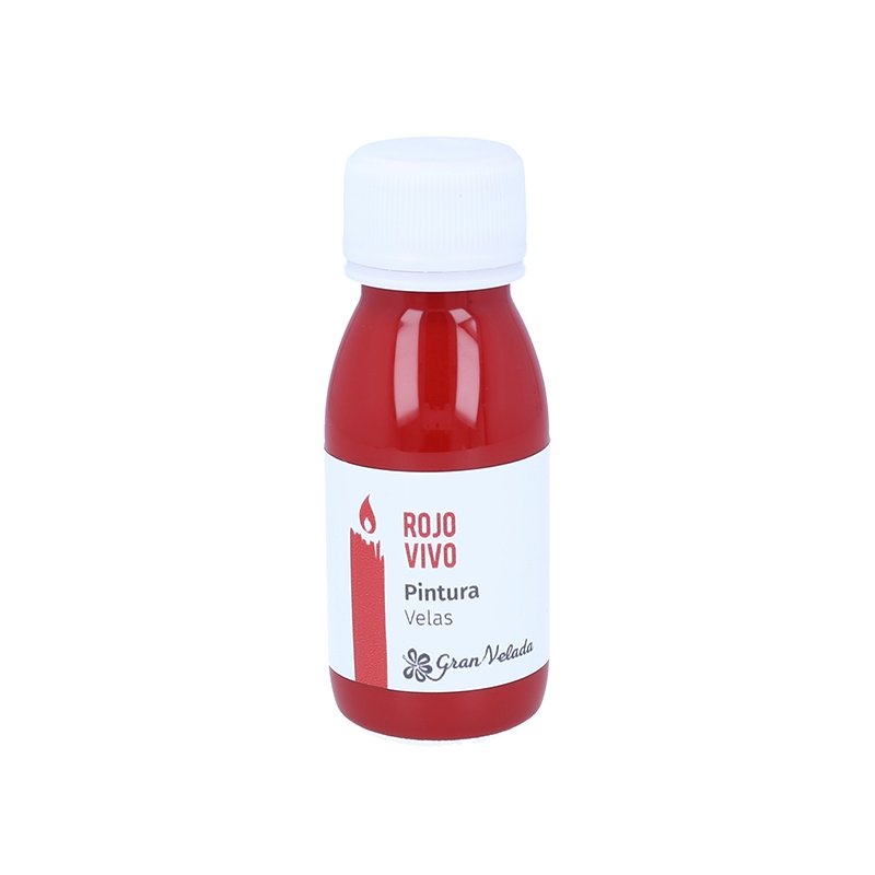 Pintura vermelho intenso para velas Pintura vermelho intenso para velas