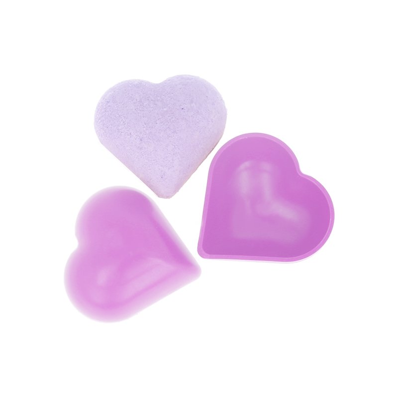 Molde bomba de baño pvc corazon Molde bomba de baño pvc corazon