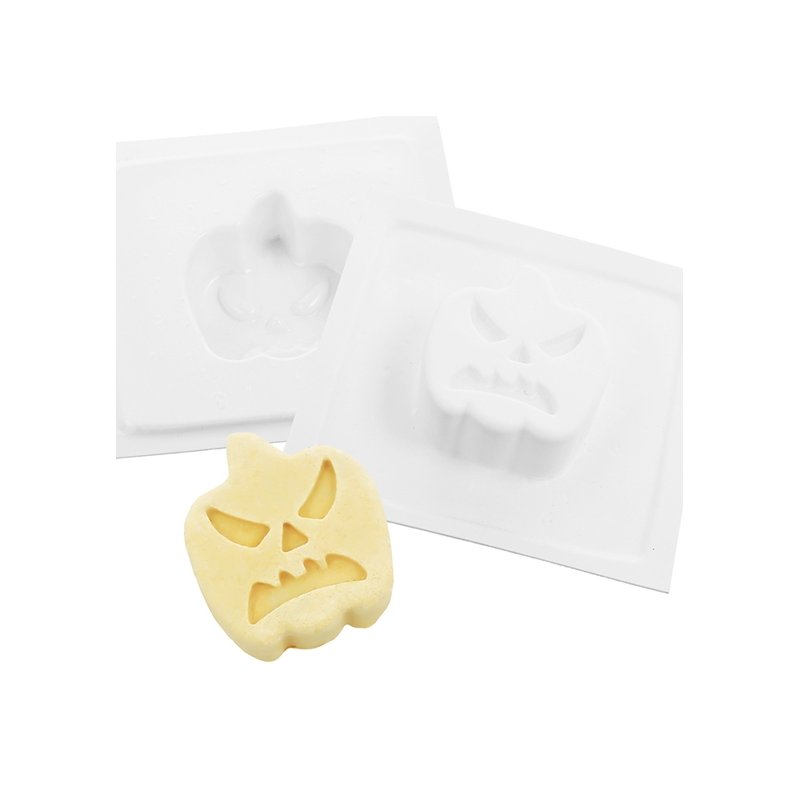Molde bomba de baño calabaza enfadada Molde bomba de baño calabaza enfadada