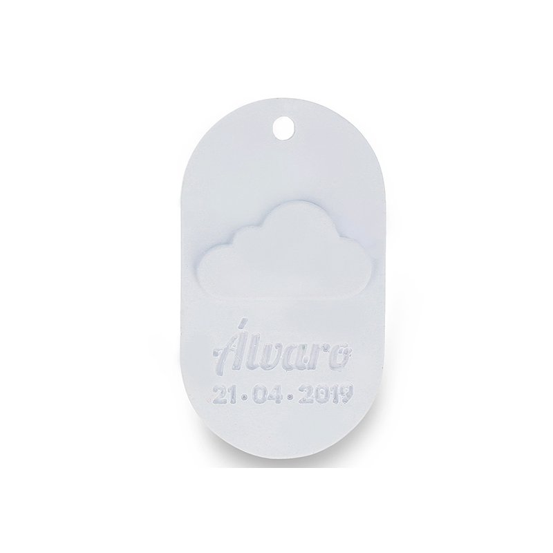 Molde medalha com nuvem para personalizar