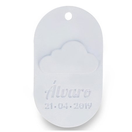 Molde medalha com nuvem para personalizar