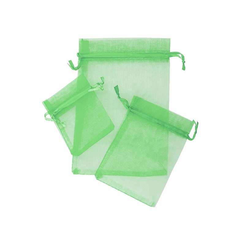 Bolsitas de organza verde esmeralda Bolsitas de organza verde esmeralda