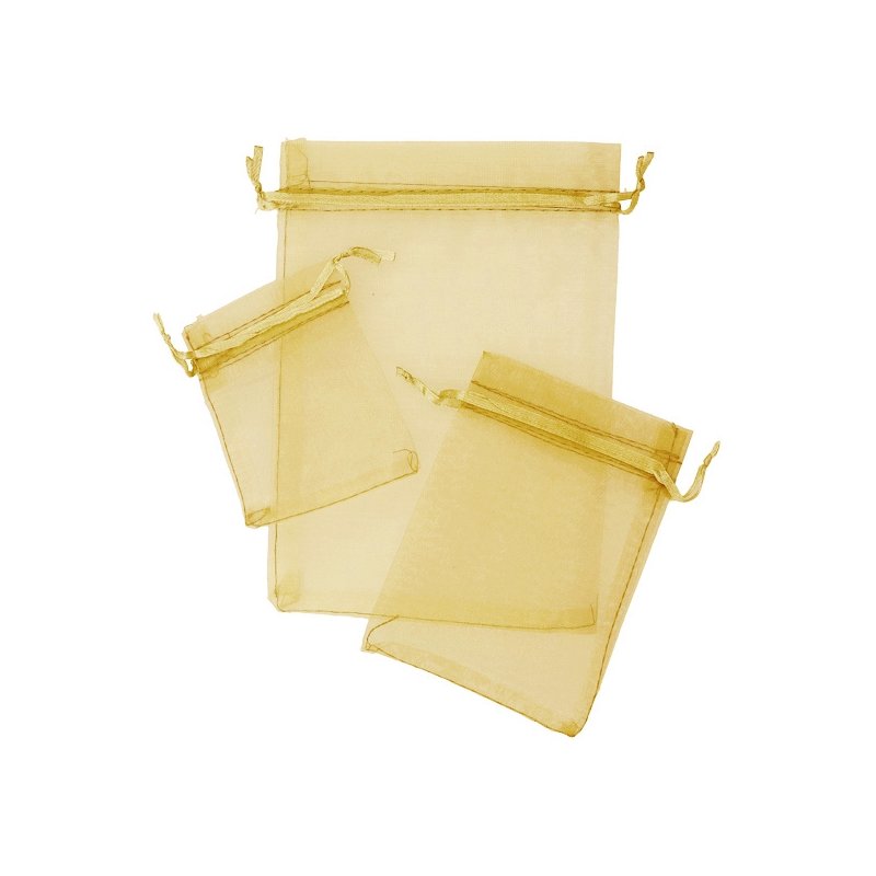 Bolsitas de organza doradas Bolsitas de organza doradas