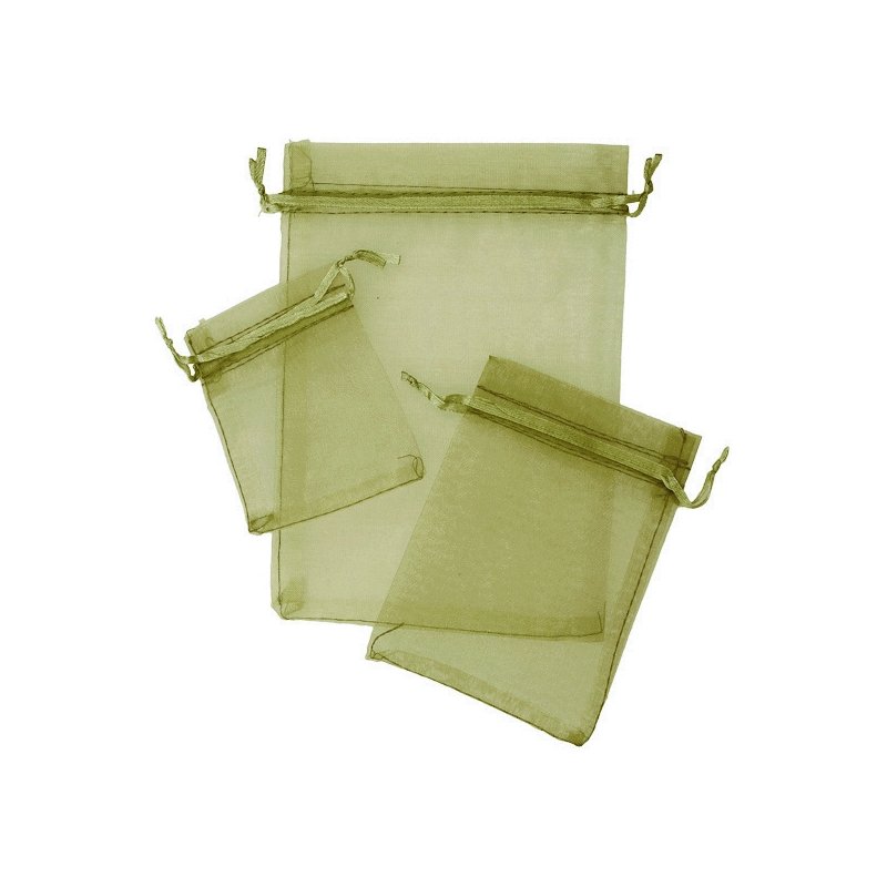 Bolsitas de organza verde oliva Bolsitas de organza verde oliva