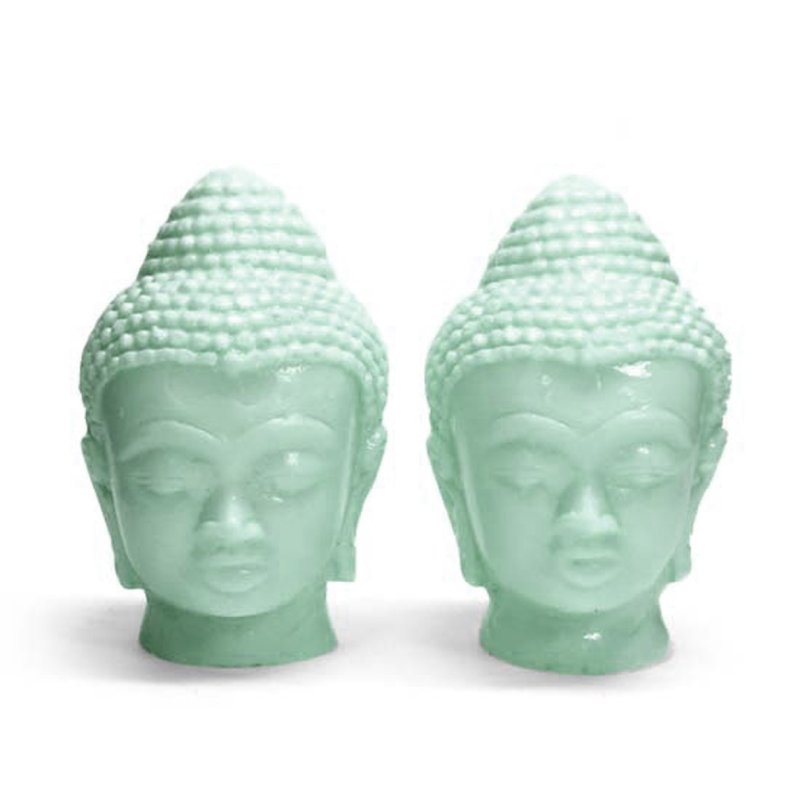 Molde dos cabezas de Buda gemelas medianas Molde dos cabezas de Buda gemelas medianas