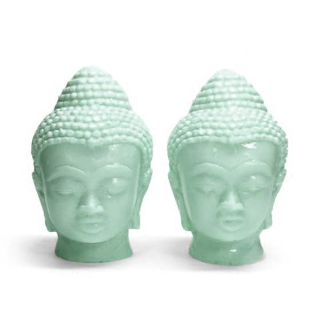 Molde dos cabezas de Buda gemelas medianas