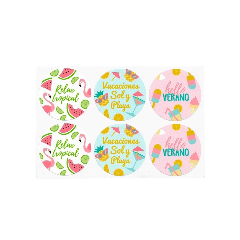 Pegatinas hello summer Pegatinas hello summer