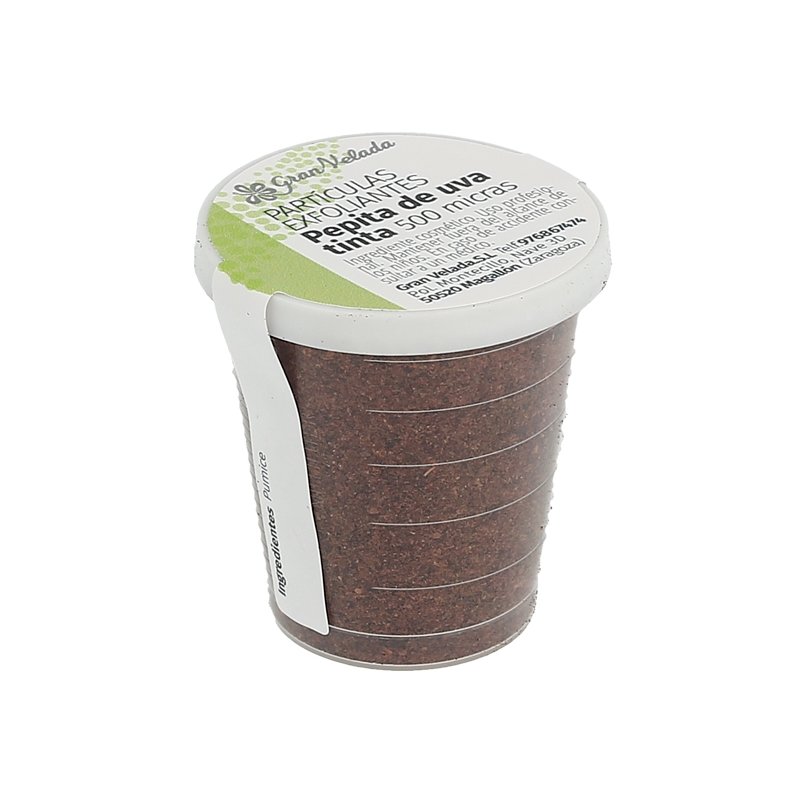 Particulas exfoliantes de piel de uva tinta 500 micras Particulas exfoliantes de piel de uva tinta 500 micras