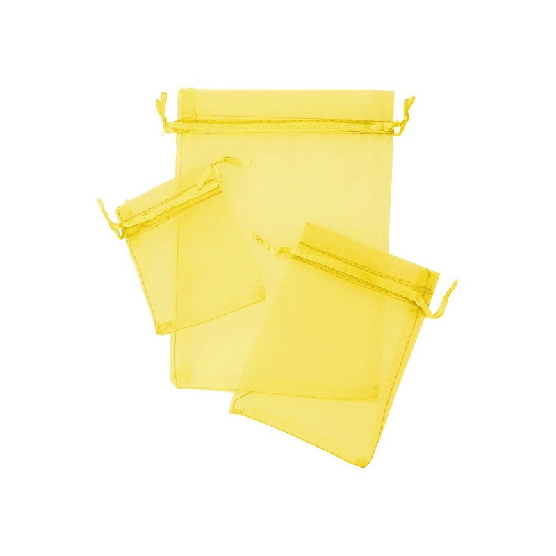Sacos de organza amarela Sacos de organza amarela