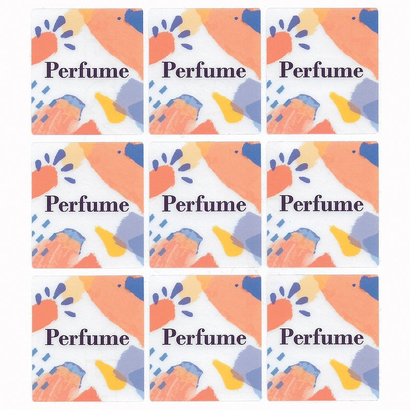 Pegatinas perfume para envase cuadrado Pegatinas perfume para envase cuadrado