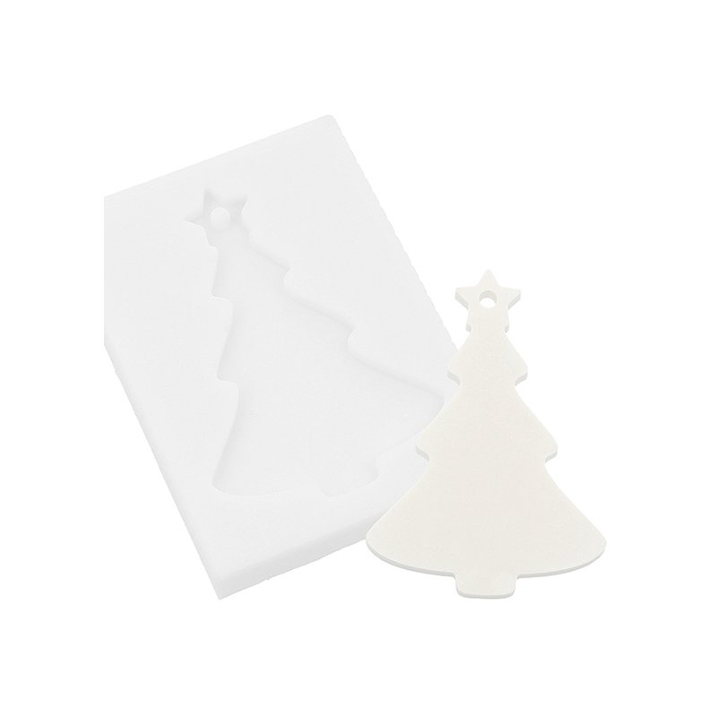 Molde abeto con estrella figura para colgar Molde abeto con estrella figura para colgar