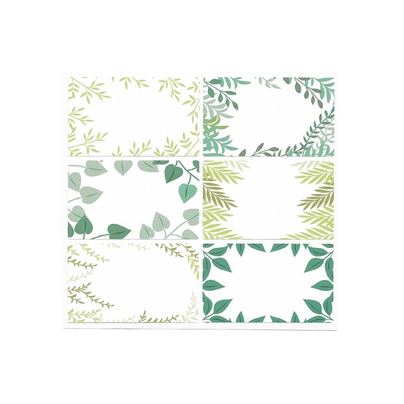 Pegatinas para escribir mix herbal rectangulares Pegatinas para escribir mix herbal rectangulares
