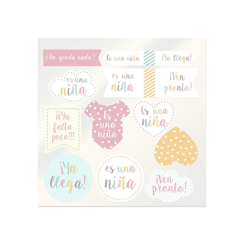 Mix adesivos baby shower menina Mix adesivos baby shower menina