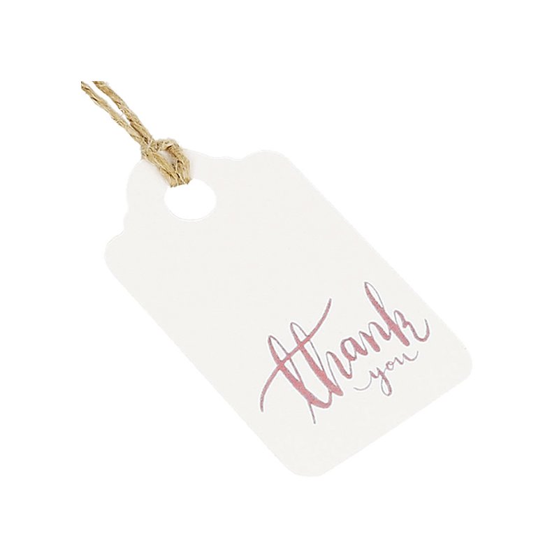 Etiquetas de carton thank you rosa Etiquetas de carton thank you rosa