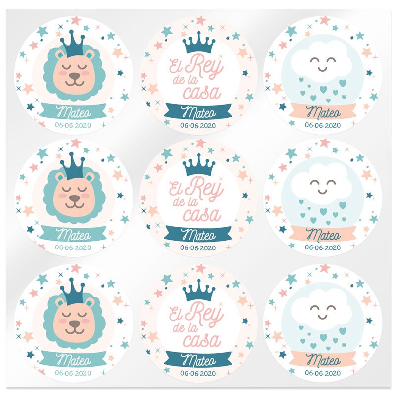 Pegatinas personalizadas el rey de la casa Pegatinas personalizadas el rey de la casa