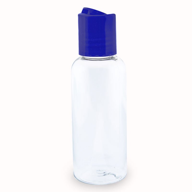 Recipiente pet de 50 ml tampa disc-top azul Recipiente pet de 50 ml tampa disc-top azul