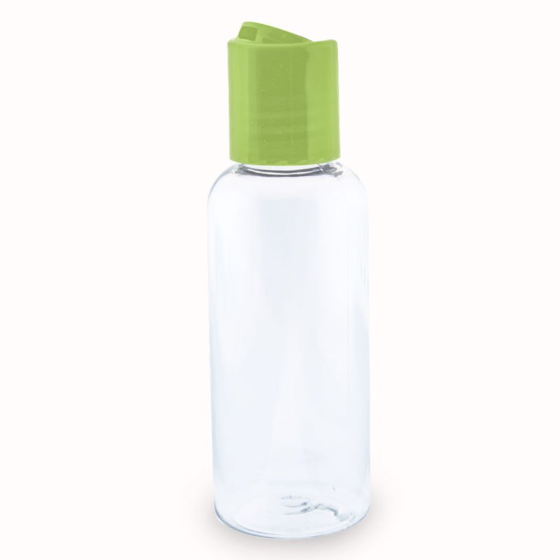 Recipiente pet 50 ml tampa disc-top verde Recipiente pet 50 ml tampa disc-top verde