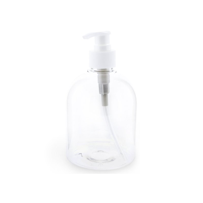 Botella pet bombe 500 ml con dosificador blanco